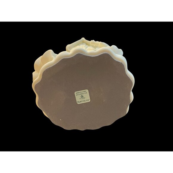 PartyLite White Angel of Hope Cherub With Girl Porcelain Taper Candle Holder - Picture 7 of 7